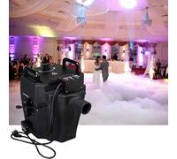 Dry Ice Fog Machine, Low Lying Smoke Machine with Tube, Professional Stage Fogger Dry Ice Fog Smoke Effect for Wedding Party Events Stage Club Disco DJ Halloween Festival(3500W)