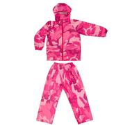DRY KIDS Waterproof Rain Suit Comprising Packaway Jacket/Overtrousers