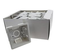 Dry Lining Plasterboard Back Box Pattress Box 1 Gang 35mm [10 Pack]