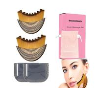 Dry Lymphatic Contour Face Brush for Lymphatic Drainage, 2 Packs Soft Facial Brushes Curved Design Tool Drainage Massager for Face Chin Sculpting Lifting Skin Care Gift for Women and Girls (Mix)