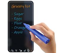 Dry Magnetic Board Weekly Planner Wipe Clean 11 x 22 cm - Small Reusable Shopping List for the Fridge - Black Board Shopping List for the Fridge - To Do List Wipe Clean