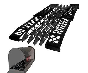 Dry Mailbox Plastic Mailbox Insert Mesh - Elevated Mailbox Tray to Keep Mails High - Expandable Heavy Duty Mailbox Accessories - Mailbox not Included