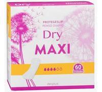 Dry Maxi Daily Panty Liners, Unscented, Cotton, Maxi Size, Odor Control, Pack of 2