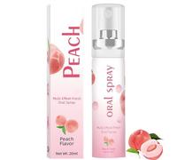 Dry Mouth Flavoured Spray,Fruit Oral Breath Spray,Mouth Freshener Spray,Breath Freshener Spray,Oral Care Spray,Fresh Breath Spray,Breath Freshener,Breath Spray for Bad Breath(Peach Flavor)