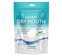 Dry Mouth Moisturizing Tablets with Xylitol, Wintergreen, 40 Tablets, XyliDENT