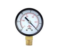 Dry Pressure Gauge 0-400 psi/kPa Back Mount 1/4 inch NPT Vacuum Pressure Gauge Vacuum Manometer Mi ni Dial Dual Scale Dial Gauge