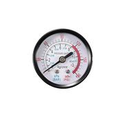 Dry Pressure Gauge 1/4"NPT-30HG/0PS Vacuum Pressure Gauge Vacuum Manometer Mi ni Dial Dual Scale Dial Gauge(BSP type 2)
