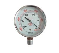 Dry Pressure Gauge Negative 50kpa 5000mmh2o G3/8 tooth VACUUM vacuum negative pressure capsule pressure gauge(-30-0KPA)