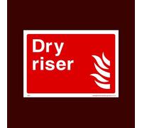 Dry Riser Sticker/Self Adhesive Sign - Fire, Alarm, Extinguisher, Fire Exit, Arrow, Switch, Call Point - (FE17)