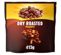 DRY ROASTED Peanuts 415g Pack - Roasted until golden for the perfect taste and crunch. Source of protein and high in fibre.