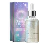 Dry Shimmer Oil - Convenient High Gloss Glitter Body Oil, Brightening Ingredients Body Makeup Shine Glitter for Face, Shoulders, Eyes, Legs