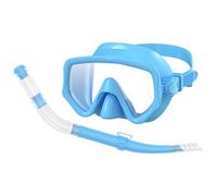 Dry Snorkel | Adult Snorkel Gear - Silicone Panoramic Wide View Goggles Face Cover Set for Swimming Training Island Tourism Beach Trip Underwater