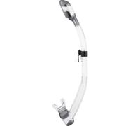 Dry Snorkel - Unisex Premium Dry Snorkel for Diving/Apnea/Snorkeling, Clear/Silver, One Size