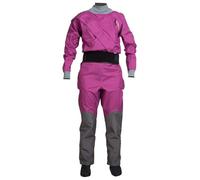 Dry Suit For Women With Latex Gasket Paddling Drysuit 4-Layer Breathable Waterproof Fabric Kayak Drysuit with Latex on Neck and Wrist (Purple, X-Large)