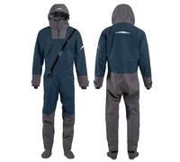 Dry Suits for Men in Cold Water Kayaking, 4-Layer Waterproof Fabric Kayak Drysuit With Hooded, Demanding Whitewater Paddling,Ocean Padding,River Snorkeling,Neoprene Diving,Zipper (Dark Blue, 3XL)