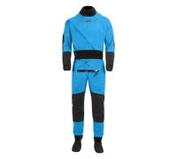 Dry Suits for Men Kayaking, Front Zip Kayak Drysuit for Paddling, Waterproof/Breathable (Blue, Large)
