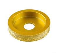 Dry Vacuum Brazed Bullnose For Edge Grinding Wheel 3 Inch, High Efficiency Profile Disc for Marble Granite Quartz Stone, Concrete Wall Edging Tool, Wet and Dry Use on Glass with Angle Grinder(10mm)