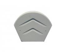 Dry Verge 1/2 Round Ridge End White