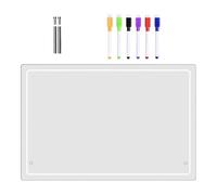 Dry Wipe Acrylic Board - Desktop Notepad, Erasable, Reusable Writing , Message Planner, Table Drawing Planning, Writing Board, Six Pens, Accessories for Home, Office, Stu