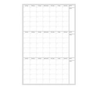 Dry Wipe Calendar Board - Large, Quick Drying Planning Board | Unlimited Dates 47.99 x 32.01 Inch Planner with To-Do List | Note Area for School, Students or Teachers, Classrooms