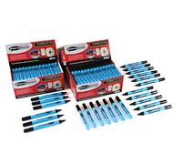 Show-me Drywipe Marker Medium Tip Black (100 Pack)