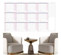 Dry Wipe Wall Calendar - Large Erasable Board, Monthly Planner Layout, Reusable Writeable Emerge, Display Bold Fonts | For Home, Classroom, Office, School, Traini
