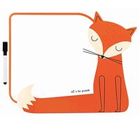 Dry Wipe Whiteboard with Black Marker - A4 - for Kids - 35 x 28 cm - Funny Shape - Fox