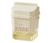 Dry Yogurt Strainer, Yogurt Filter - Pressure Filtration Strainer for Making Yogurt with Lid,Multipurpose Whey Filter, Fine Mesh Strainer Basket with Large Capacity for Prep