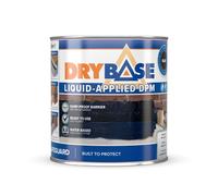 Drybase Liquid Damp Proof Membrane (1 L, Black) - Damp Proof Paint For Interior Walls And Floors. Waterproof Paint.
