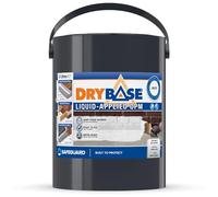 Drybase Liquid Damp Proof Membrane (5 Litre, White) - Damp Proofing Paint for Internal Walls and Floors. Waterproof Paint