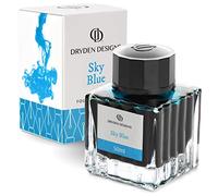 Dryden Designs Fountain Pen Ink Bottle Luxury Edition - Sky Blue - Fountain Pen Bottled Ink Compact Designed Smooth flow 50ml
