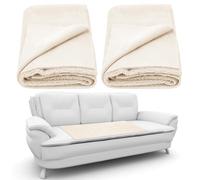 Drydiet 2 Pcs Medical Sheepskin Pad 30" x 60" Sheepette Bed Sore Pads Medical Supply Synthetic Lambskin Bed and Furniture Protectors to Prevent Sores and Skin Irritation for Home and Mobility Use