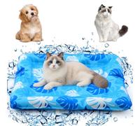 Drydiet Cooling Mat for Large Cats, 33.9'' x 28.3'' Thickened Rectangular Pad Anti-Grab Internal Cold Gel Without Water Filling, Lightweight, Washable, Playmat for Indoor/Outdoor