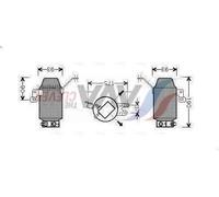 Dryer, air conditioning AVA COOLING BWD299 for BMW 8 (E31) 4 1993-1996