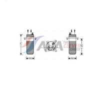 Dryer, air conditioning AVA COOLING RTD446 for TWINGO I (C06_) 1.2 2001-2007