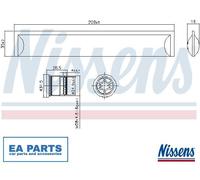 Dryer, air conditioning for AUDI A4 A5 A6 A7 NISSENS 95554