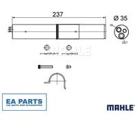 Dryer, air conditioning for AUDI A4 A5 Q5 MAHLE AD 250 000S