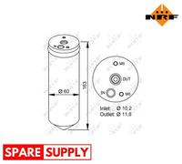 DRYER, AIR CONDITIONING FOR CHRYSLER CARAVAN GRAND VOYAGER NRF 33222