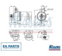 Dryer, air conditioning for MERCEDES-BENZ C126 NISSENS 95077
