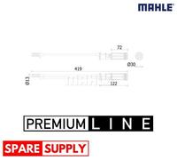 DRYER, AIR CONDITIONING FOR MERCEDES-BENZ W176 C117 X117 X156 MAHLE AD 299 000P