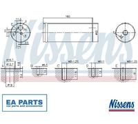 Dryer, air conditioning for VW BORA GOLF NISSENS 95524