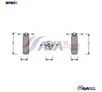DRYER AIR CONDITIONING PRD028 FOR PORSCHE M44.12/11 2.7L M44.44/43/41 3.0L 4cyl