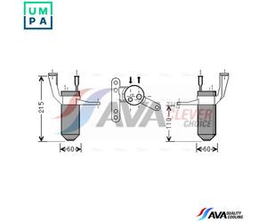 DRYER AIR CONDITIONING RTD428 FOR RENAULT CLIO/SYMBOL/MIO/II/Mk/Hatchback/Van