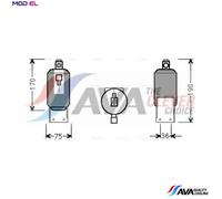 DRYER AIR CONDITIONING VND292 FOR VW CARAVELLE/IV/Bus/TRANSPORTER/Mk/EUROVAN