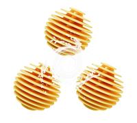 Dryer Balls for Tumble Dryers, Dryer Ball Washing Ball for Washing Machine, Washing Ball Washing Balls for Washing Machine, Reusable Dryer Balls, Antistatic Tumble Dryer Balls (Yellow x 3)