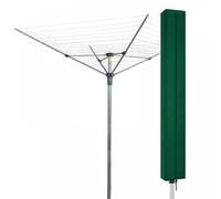 Dryer Cover, 420D, Weather-Resistant Storage Cover With Zipper And Pocket, Green (180X18X18Cm)