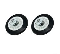 Dryer Drum Roller Assembly,Compatible with for LG Dryers 4581EL2002C,Bearing Version Noise Reduction,Replacement for Front and Top Load Clothes Dryer Black(2)