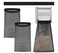 Dryer Lint Trap - Washable Filter Screen, Indoor Vent Cover | Compact Collection Bag with Stick-on Zipper for Laundry Room Apartment or Family Home Dryer Duct Maintenance Protection