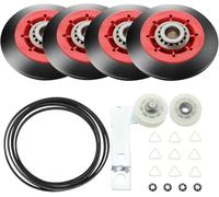 Dryer Repair Kit with Idler Pulley, Drum Belt and Rollers Compatible for 4392067 279640 661570V
