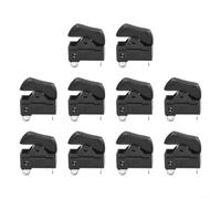 Dryer Rocker Switch 10pcs with Three-Position OFF-ON-ON Functionality and 3 Pin 3 Gear Design Suitable for 125V or 250V Electrical Systems (Black)